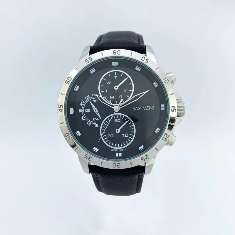 BASEMENT - Reloj Cuero Plata Hombre Basement