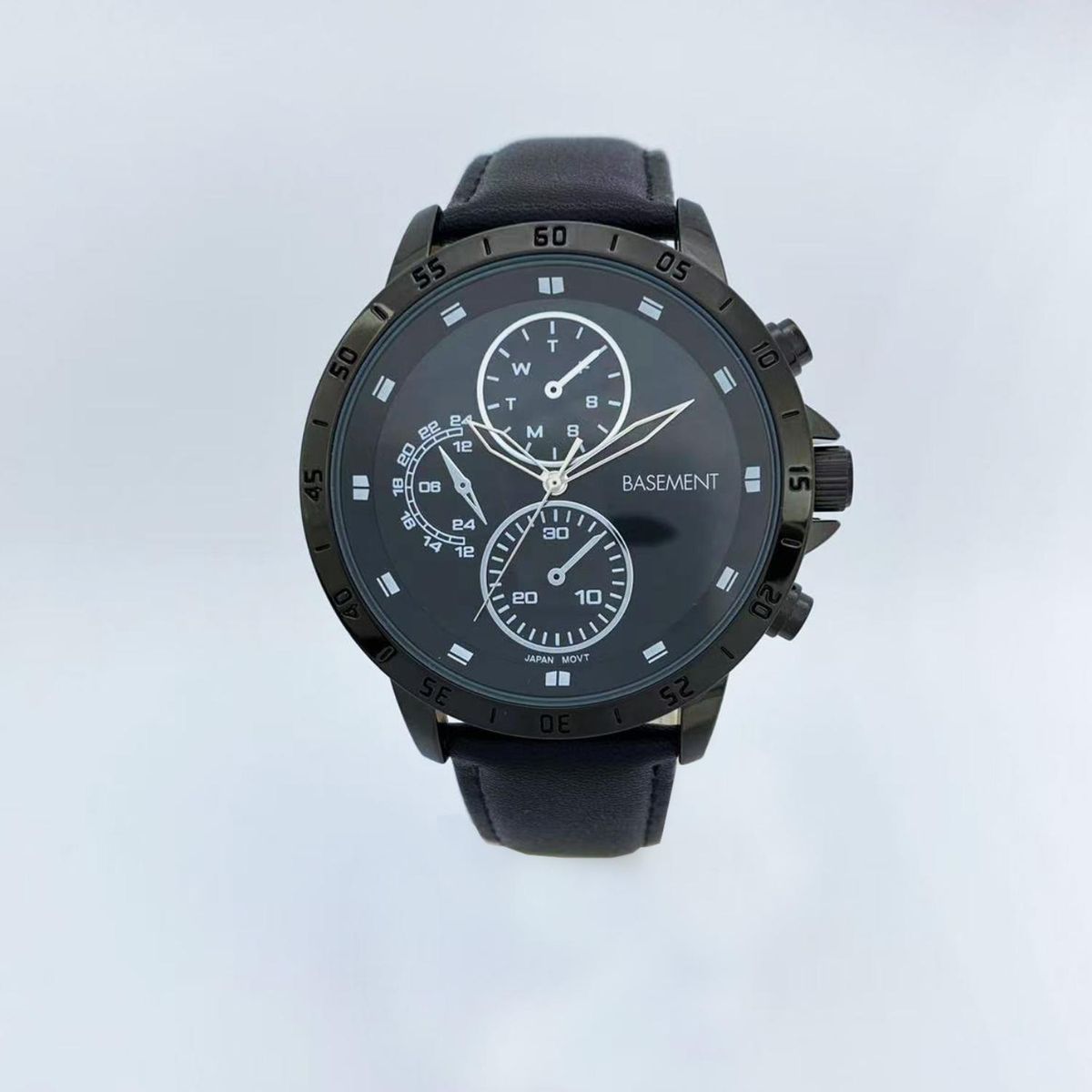 BASEMENT - Reloj Cuero Negro Hombre Basement