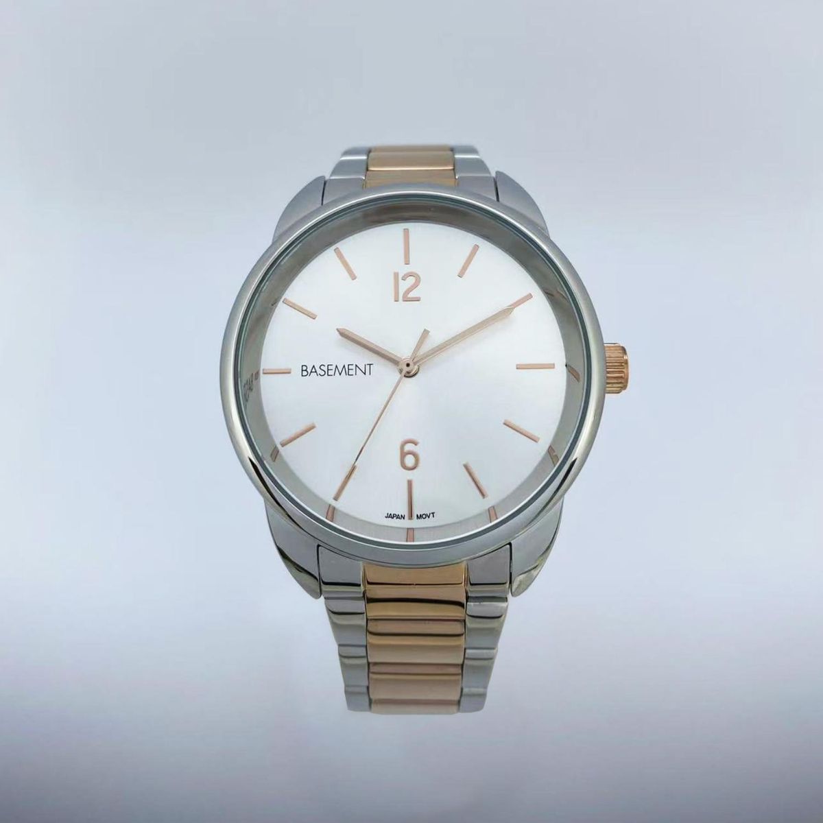 BASEMENT - Reloj Metal Dorado Rosa Mujer Basement