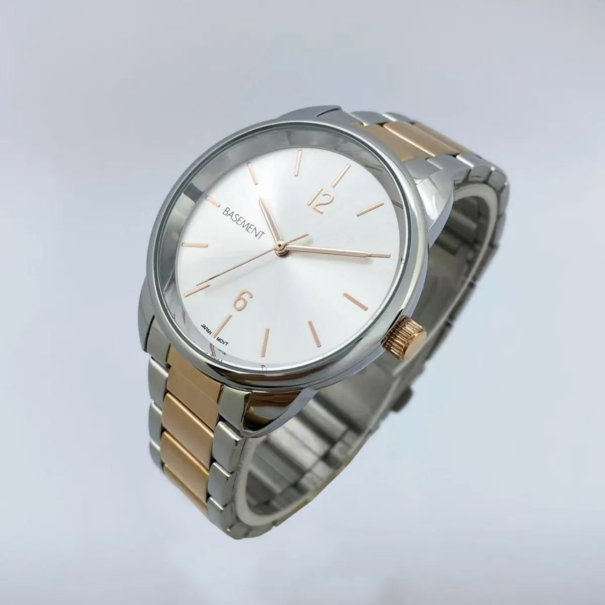 BASEMENT - Reloj Metal Dorado Rosa Mujer Basement