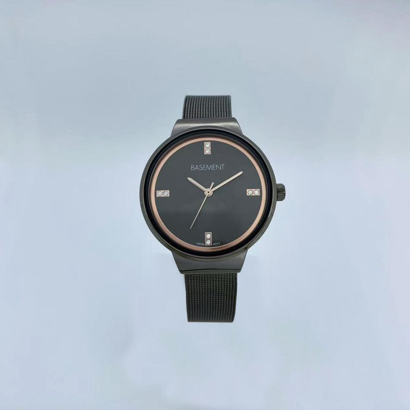 BASEMENT - Reloj Metal Gris Mujer Basement