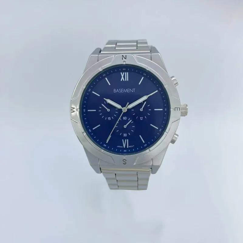 BASEMENT - Reloj Metal Plata Hombre Basement