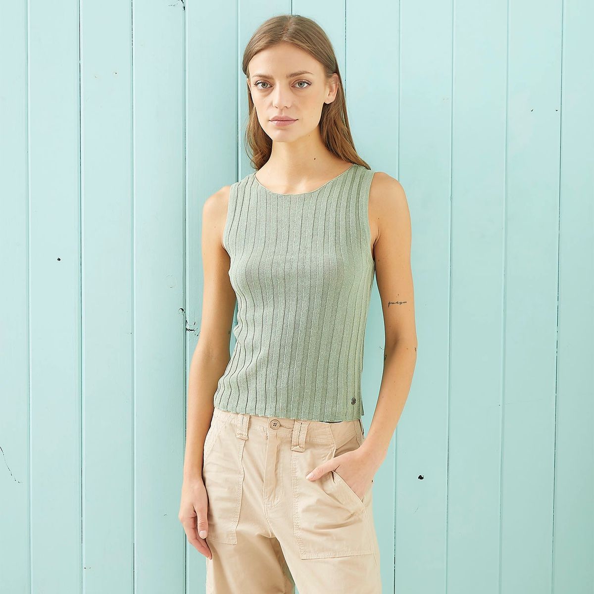 DOO AUSTRALIA - Polo Sin Mangas Doo Australia Algodón Mujer Casual