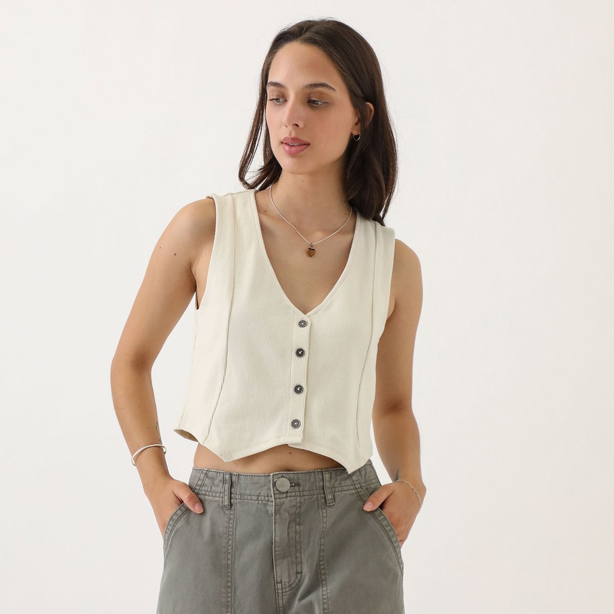 DENIMLAB - Chaleco Algodón Mujer Denimlab