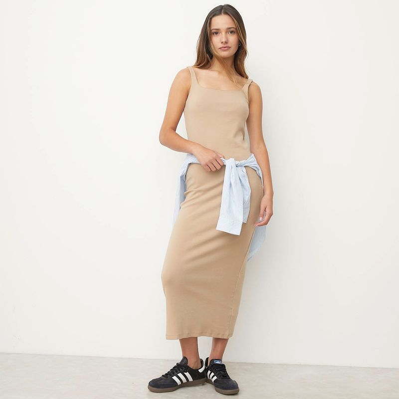 SYBILLA - Vestido Sin Mangas Algodón Mujer Sybilla