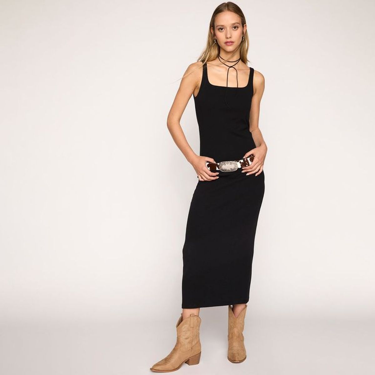 SYBILLA - Vestido Sin Mangas Algodón Mujer Sybilla