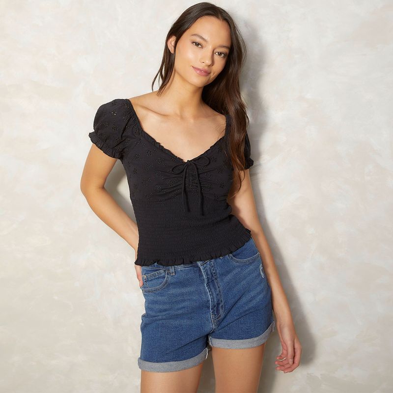 SYBILLA - Polo Manga Corta Algodón Mujer Sybilla