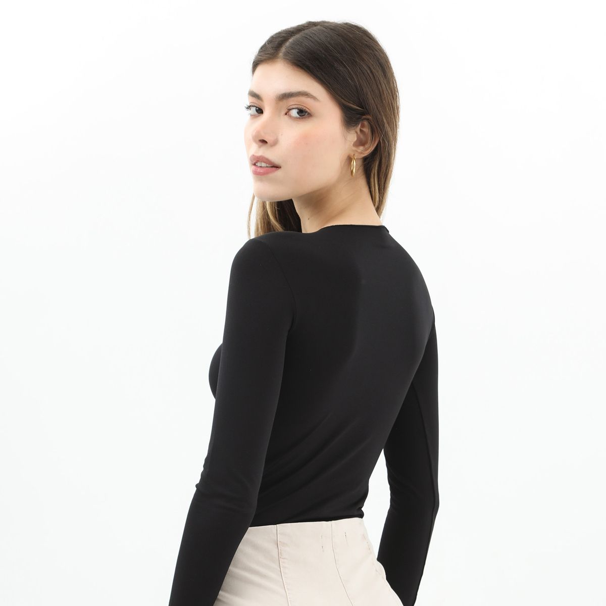 MOSSIMO - Body Manga Larga Mujer Mossimo