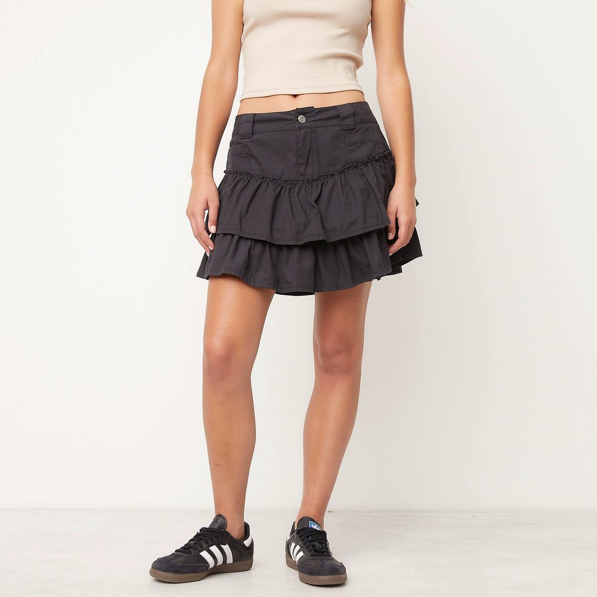 SYBILLA - Falda Corta 100% Algodón Mujer Sybilla