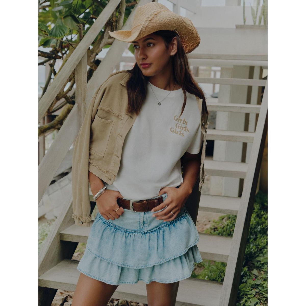 SYBILLA - Falda Corta 100% Algodón Mujer Sybilla