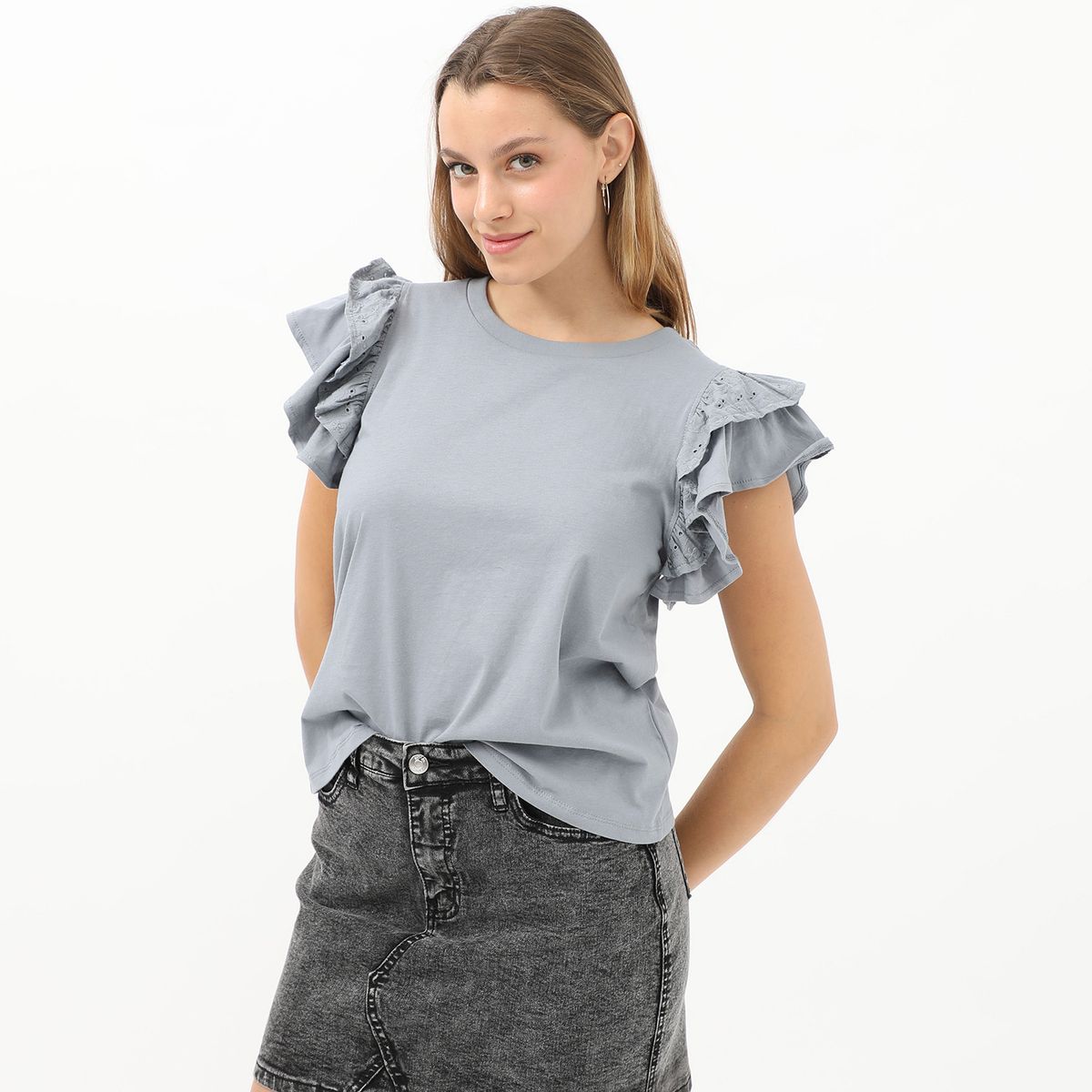 SYBILLA - Polo Sybilla Manga Corta Algodón Mujer Casual