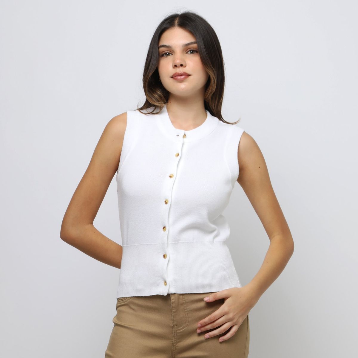 SYBILLA - Chompa Sin Mangas Mujer Sybilla