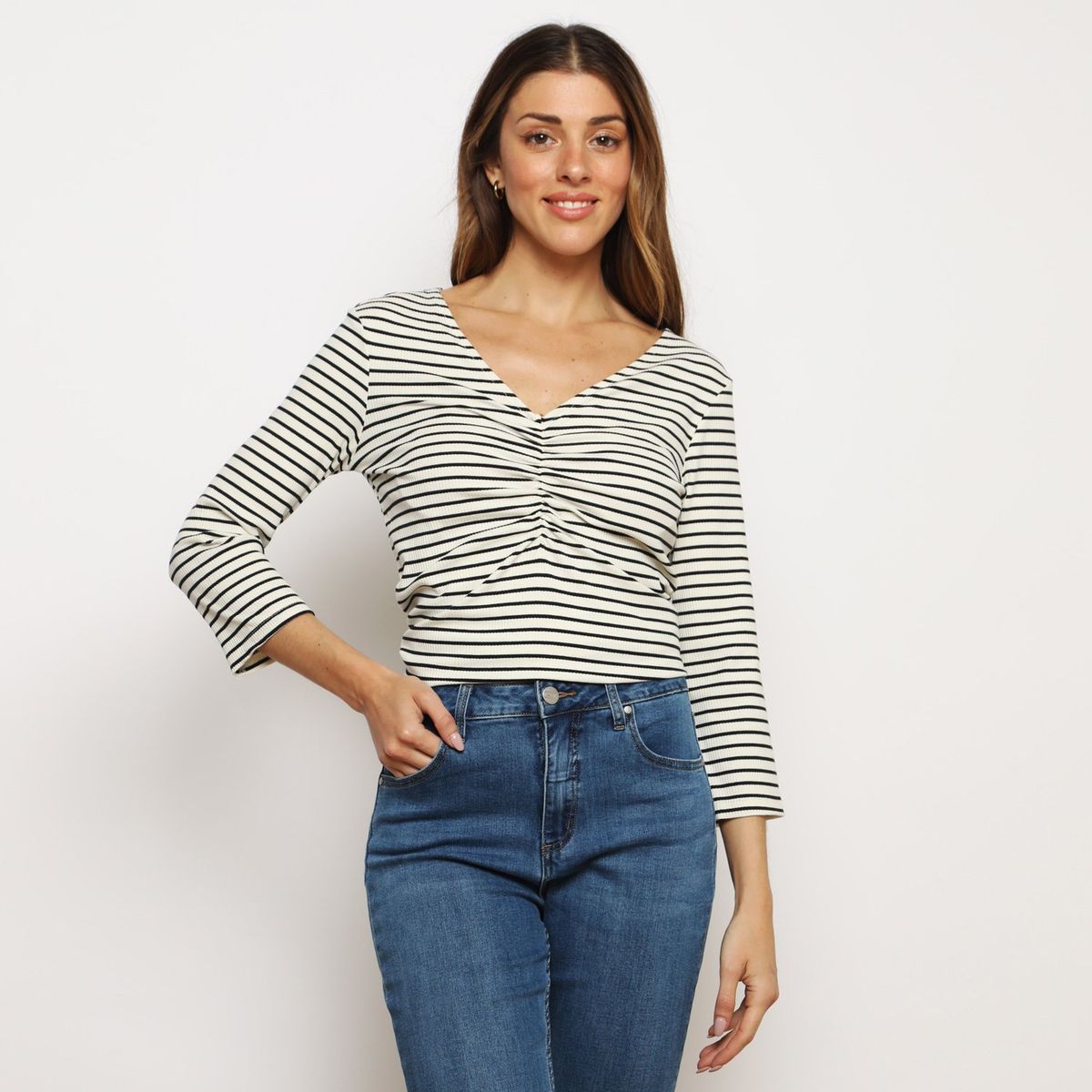 NEWPORT - Polo Newport Manga 3/4 Algodón Mujer Casual