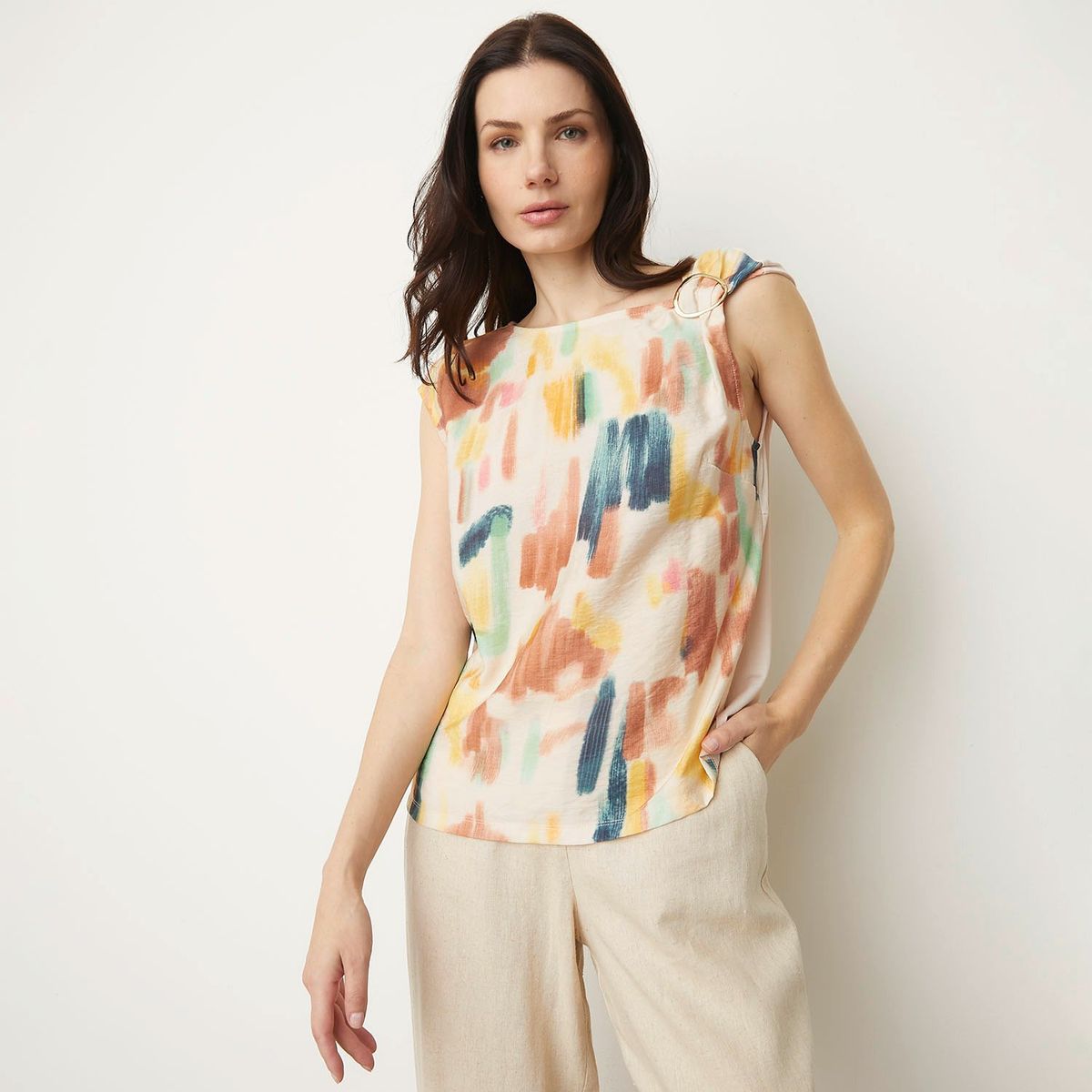 APOLOGY - Blusa Sin Mangas Casual Mujer Apology