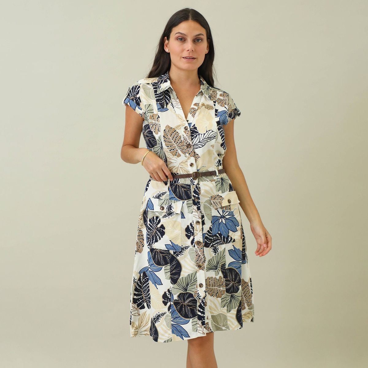 APOLOGY - Vestido Corto Lino Mujer Apology