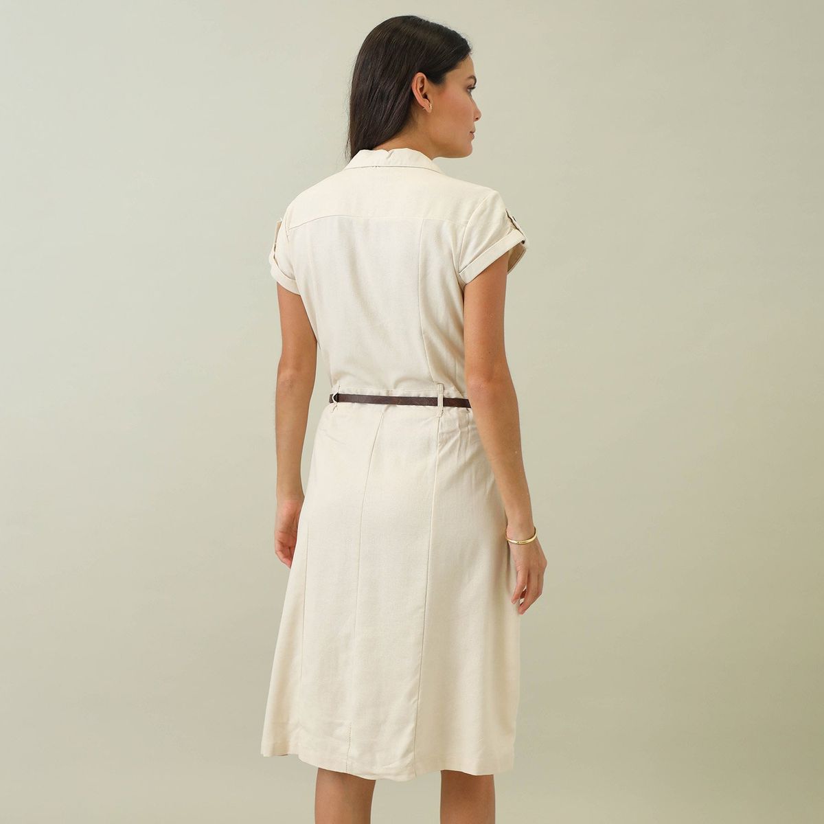 APOLOGY - Vestido Corto Lino Mujer Apology