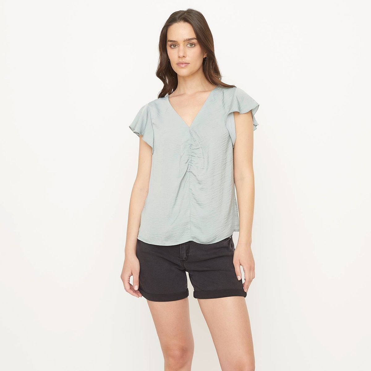 UNIVERSITY CLUB - Blusa Manga Corta Casual Mujer University Club