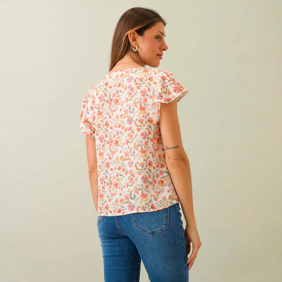 UNIVERSITY CLUB - Blusa Manga Corta Casual Mujer University Club