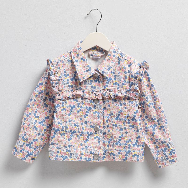 YAMP - Casaca Yamp Casual 100% Algodón Bebé Niña Diseño Floral