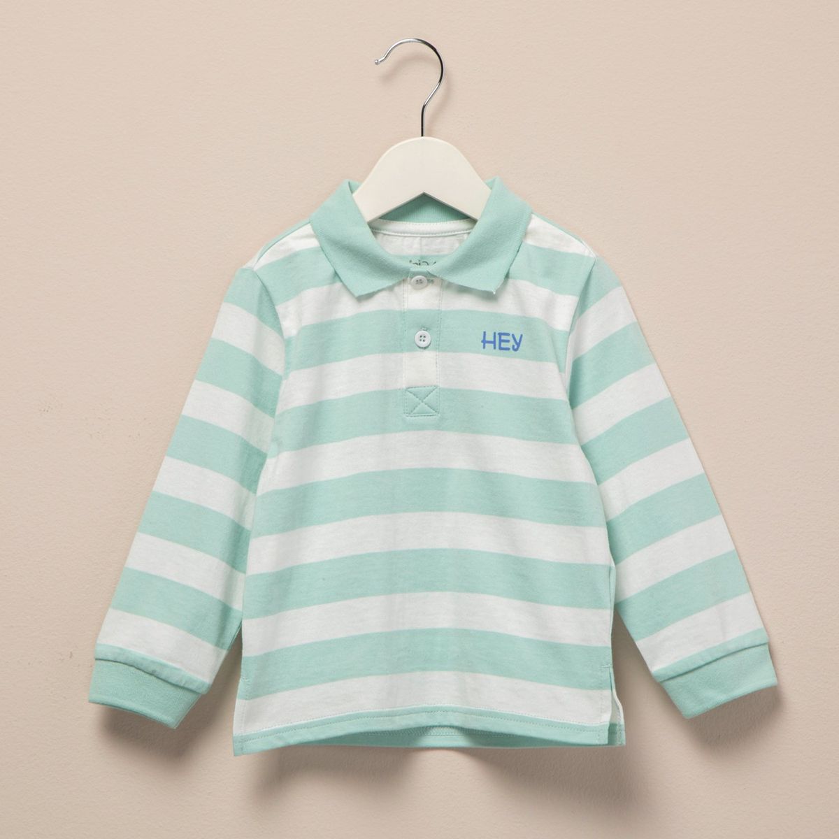 YAMP - Polo Manga Larga Yamp Casual Algodón Bebé Niño Rayada