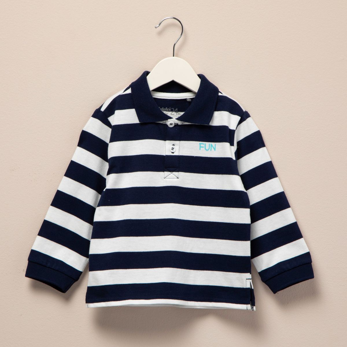 YAMP - Polo Manga Larga Yamp Casual Algodón Bebé Niño Rayada