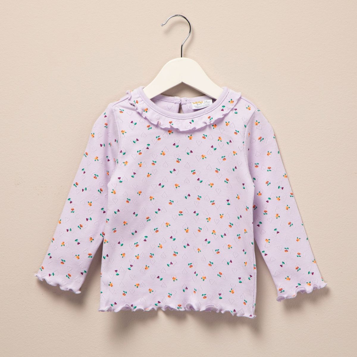 YAMP - Polo Manga Larga Yamp Algodón Bebé Niña Diseño Floral