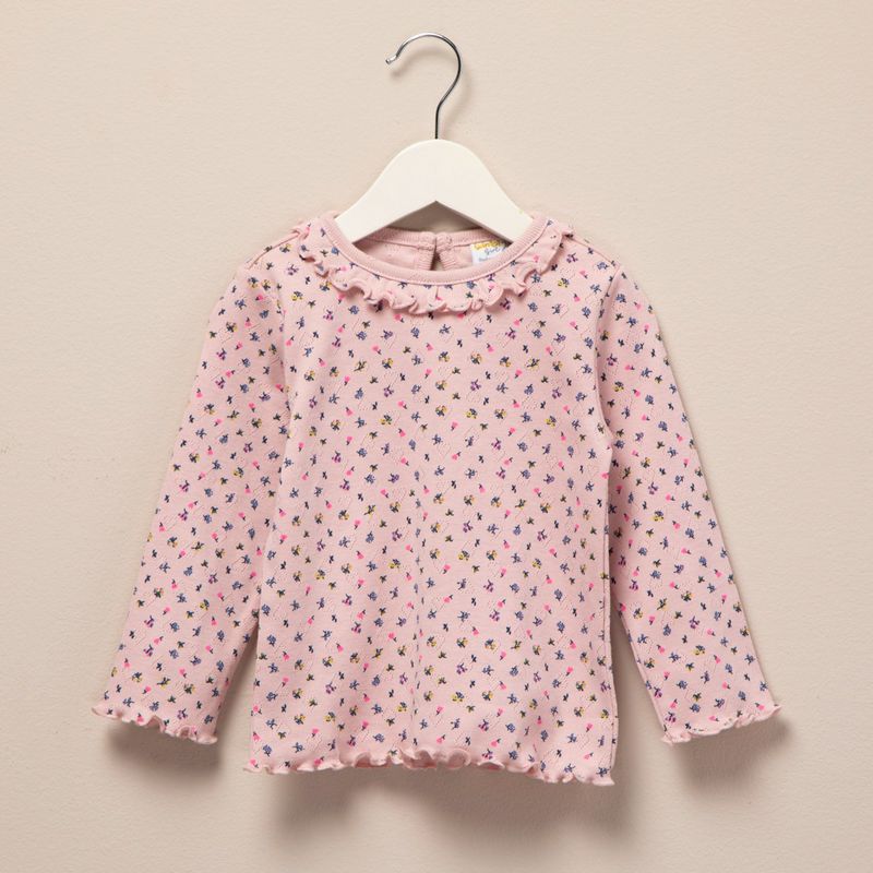 YAMP - Polo Manga Larga Yamp Algodón Bebé Niña Diseño Floral