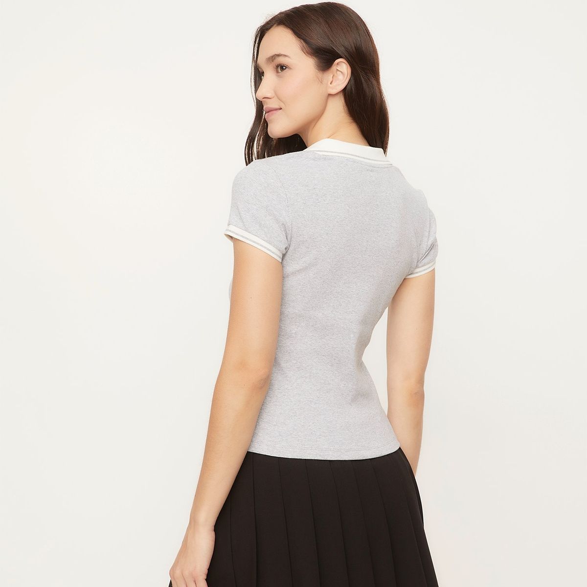 SYBILLA - Polo Sybilla Manga Corta Algodón Elastano Mujer