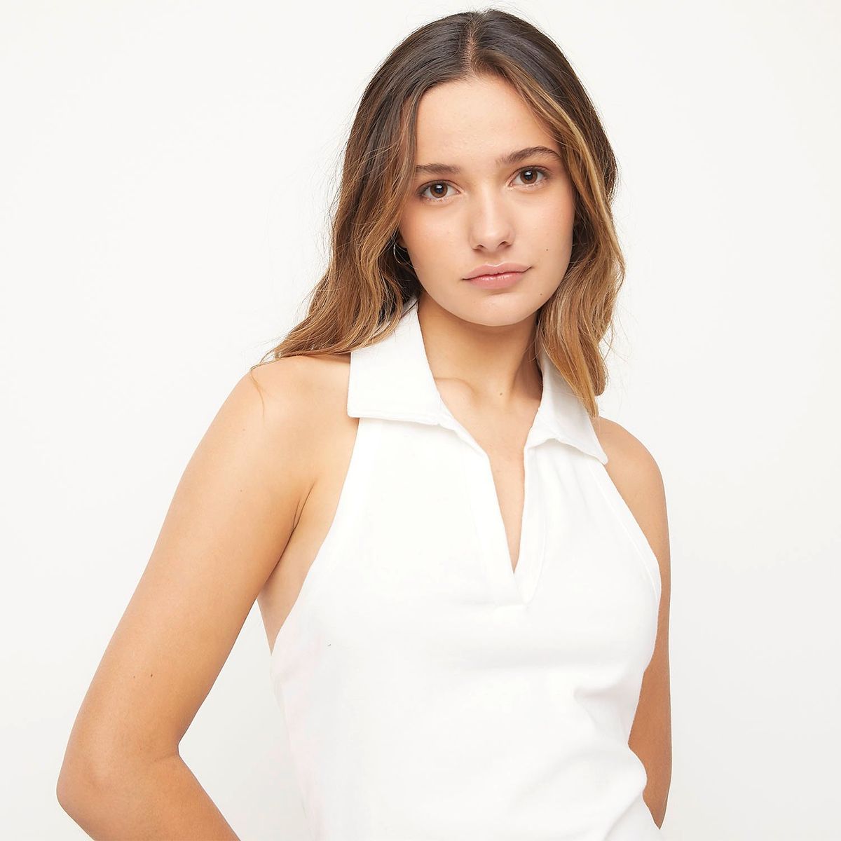 SYBILLA - Peto Sybilla Algodón Sin Mangas Mujer Casual