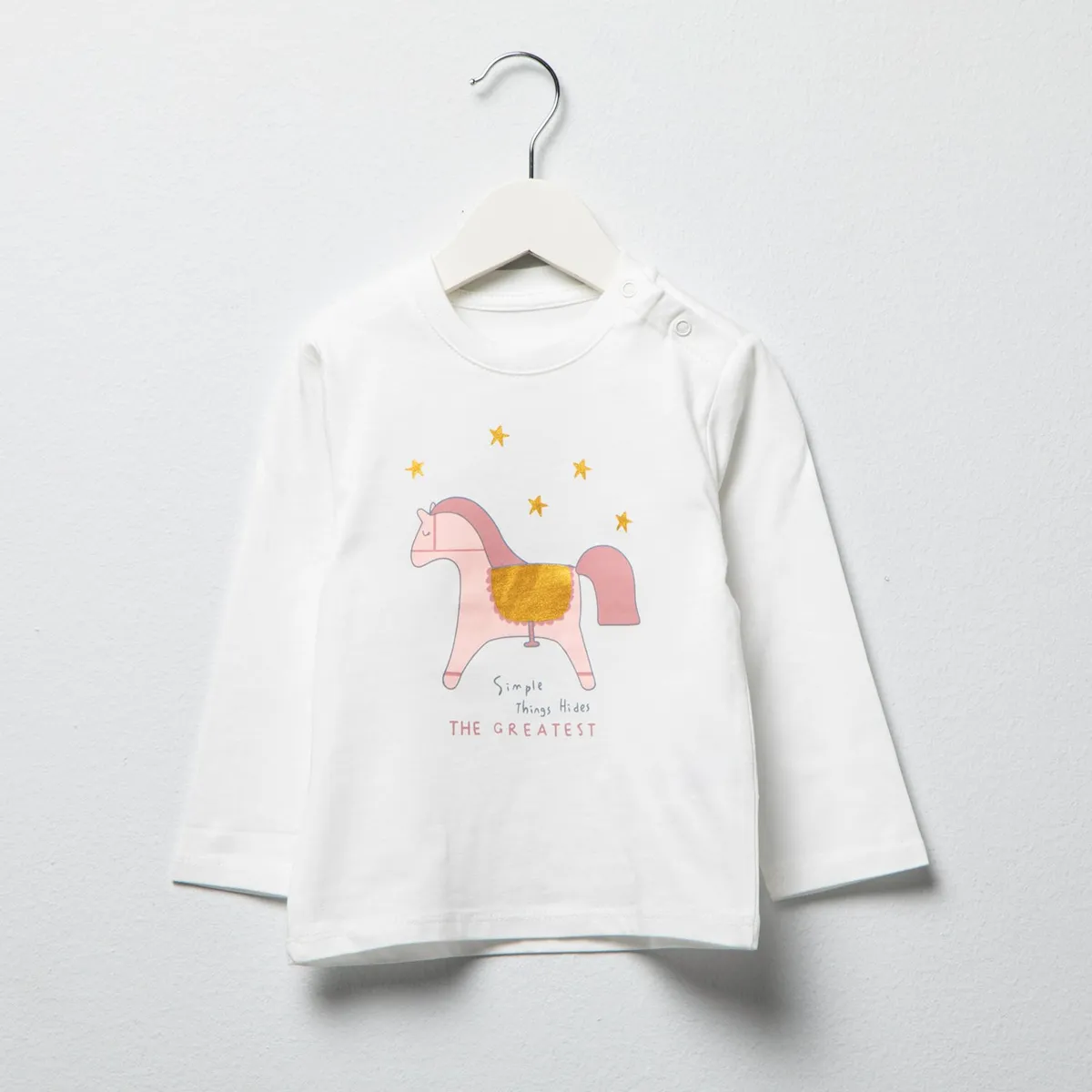 YAMP - Polo Manga Larga Algodón Bebé Niña Yamp Estampada