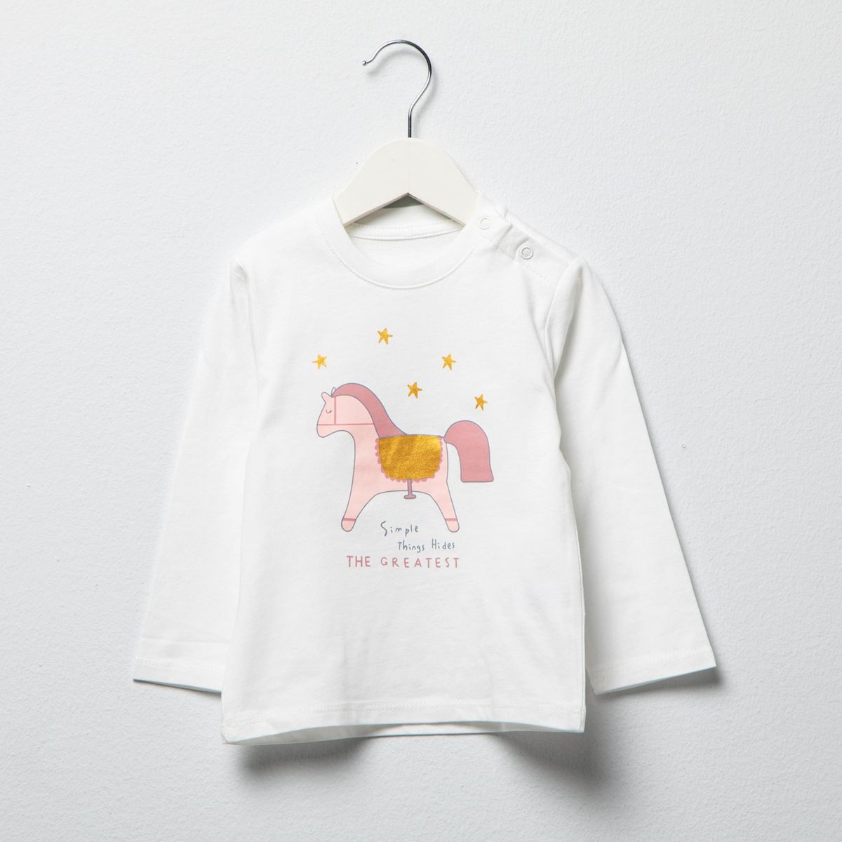 YAMP - Polo Manga Larga Algodón Bebé Niña Yamp Estampada