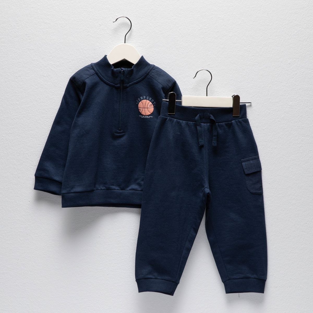 YAMP - Conjunto Yamp Bebé Niño Polera y Pantalón Buzo Algodón
