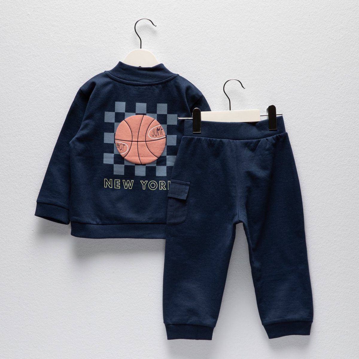 YAMP - Conjunto Yamp Bebé Niño Polera y Pantalón Buzo Algodón