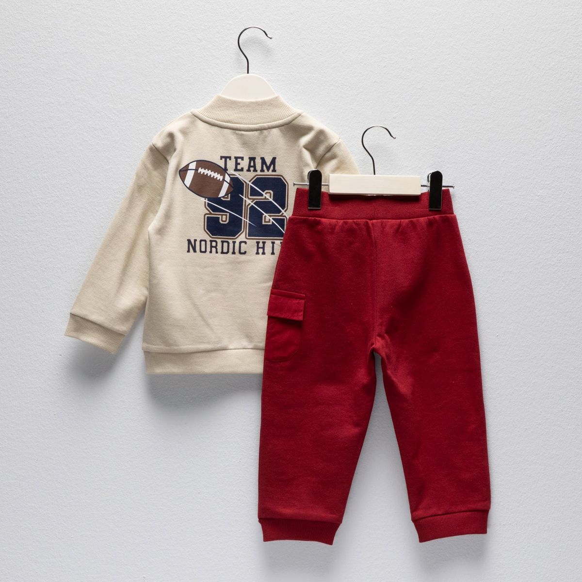 YAMP - Conjunto Yamp Bebé Niño Polera y Pantalón Buzo Algodón