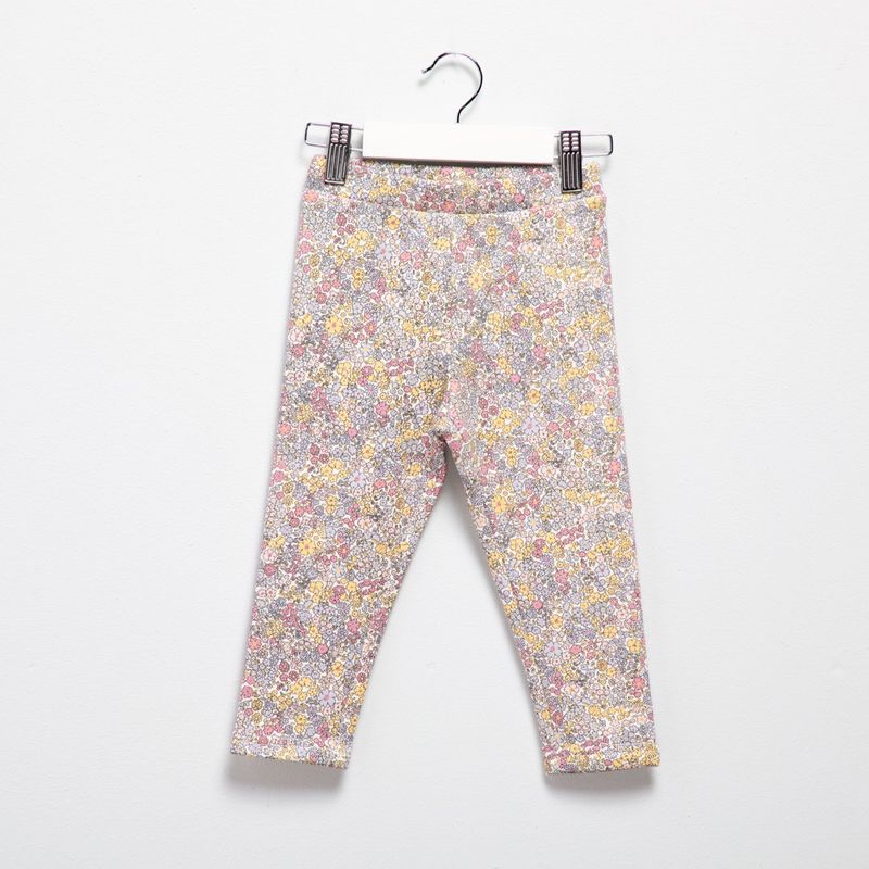 YAMP - Leggins Interior Plush Yamp Bebé Niña Diseño Flores