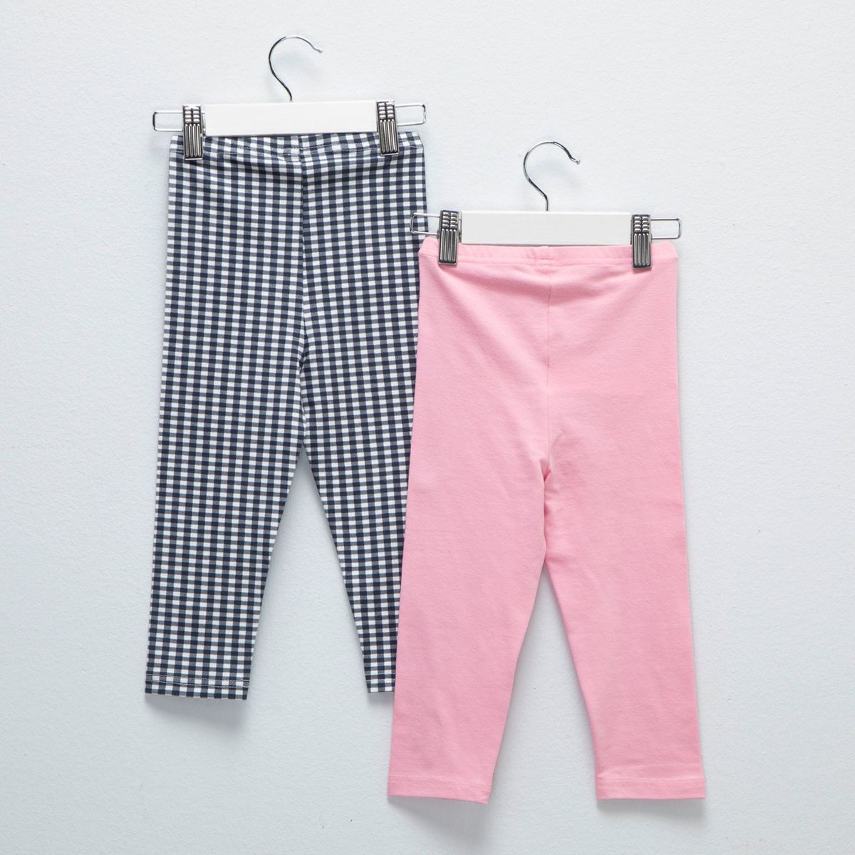 YAMP - Pack de 2 Leggins Yamp Algodón Bebé Niña Estampado y Liso