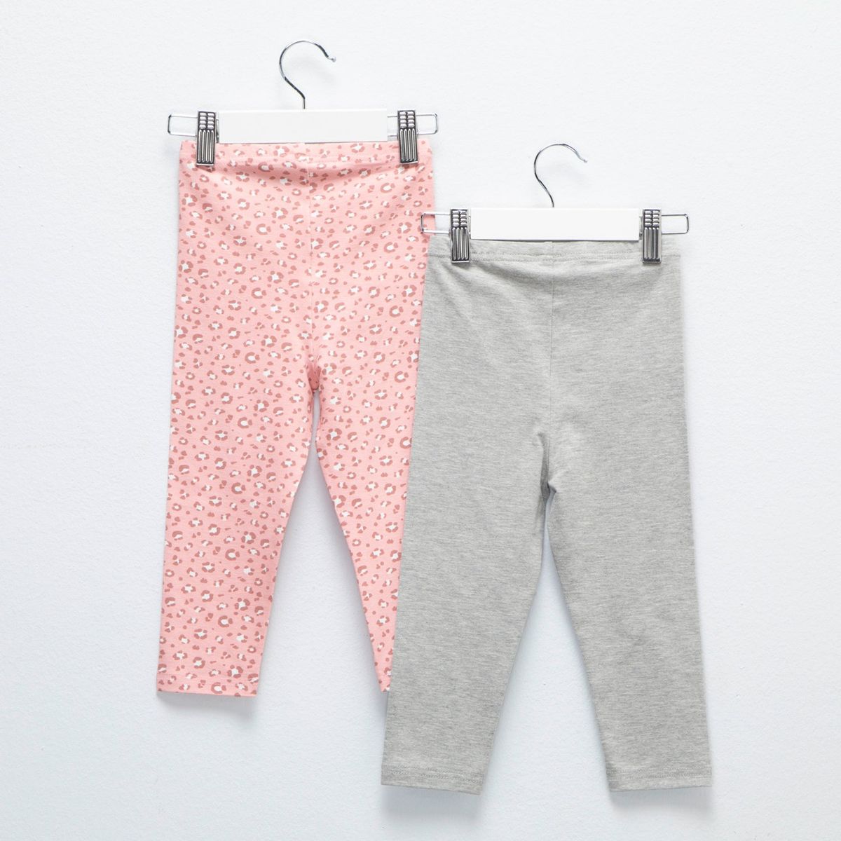 YAMP - Pack de 2 Leggins Yamp Algodón Bebé Niña Estampado y Liso