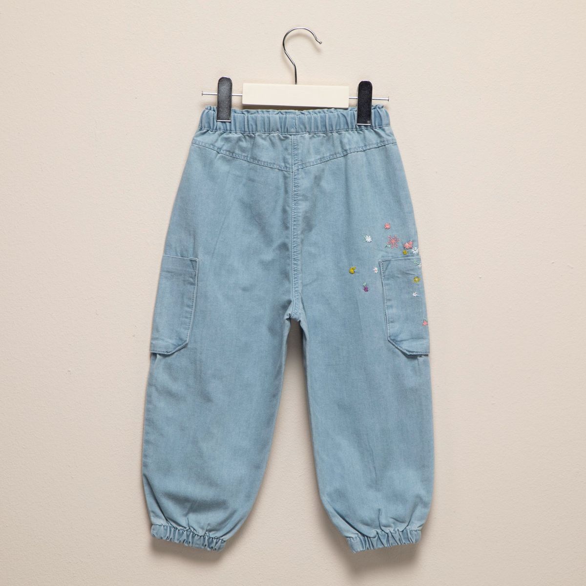 YAMP - Pantalón Cargo Yamp Bebé Niña Algodón Diseño Floral