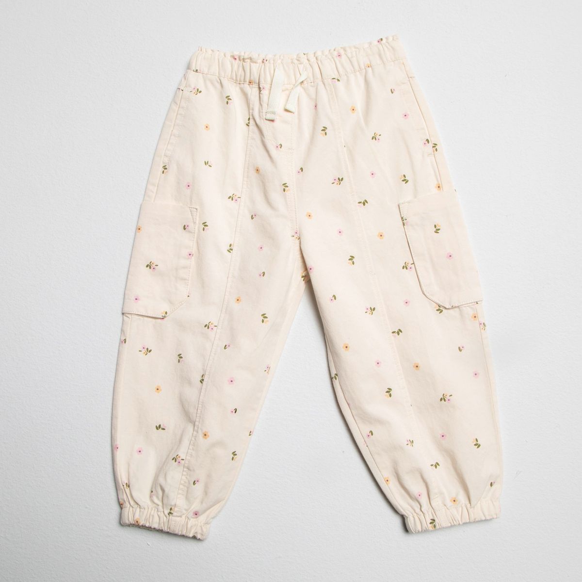 YAMP - Pantalón Cargo Yamp Bebé Niña Algodón Diseño Floral