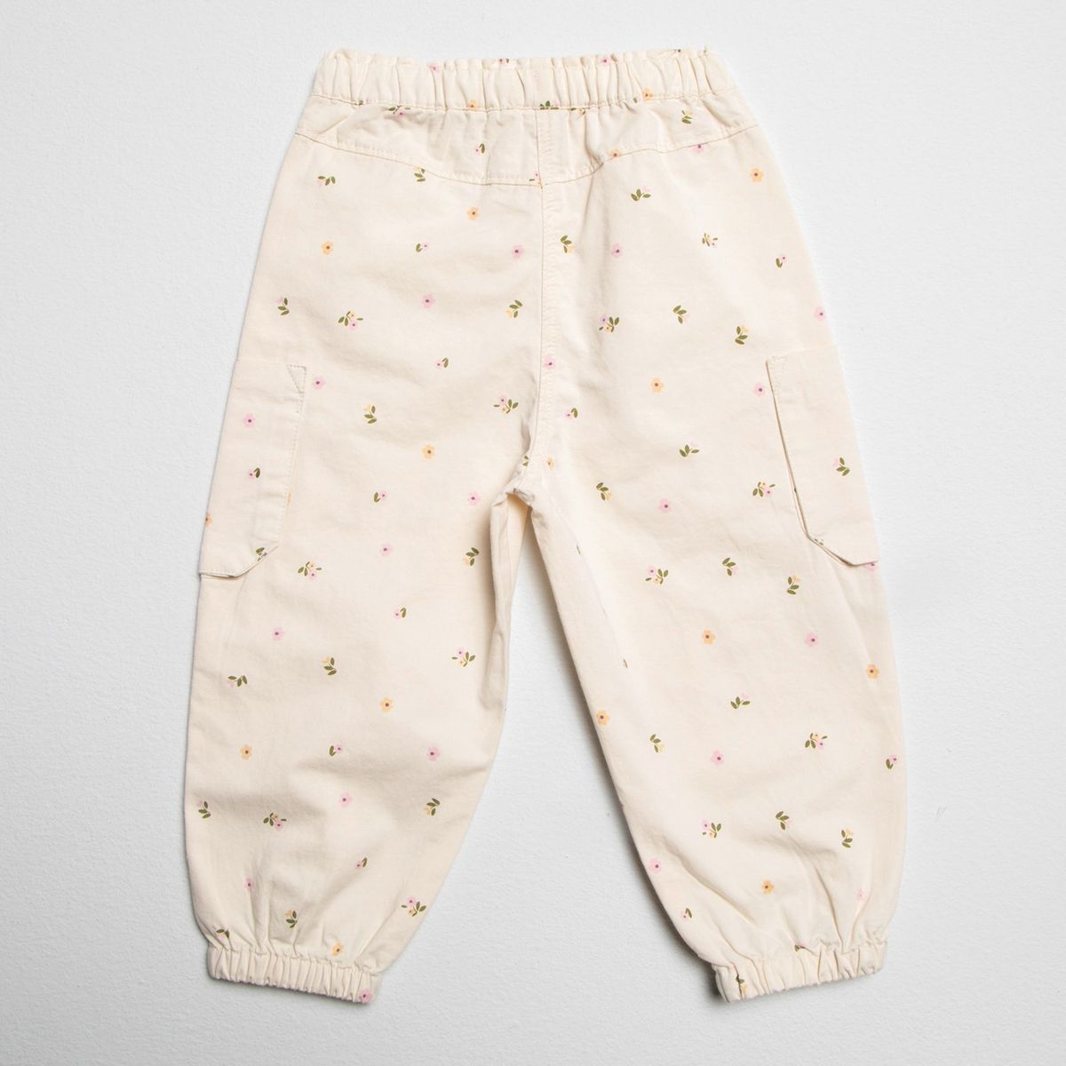 YAMP - Pantalón Cargo Yamp Bebé Niña Algodón Diseño Floral
