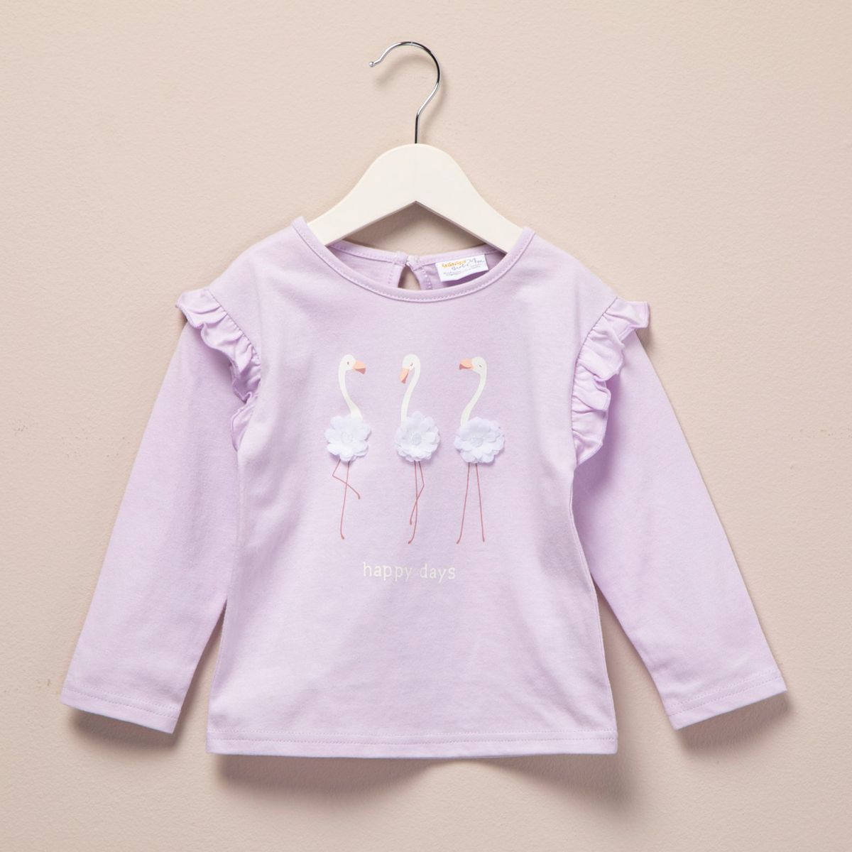 YAMP - Polo Manga Larga Algodón Bebé Niña Yamp Estampada