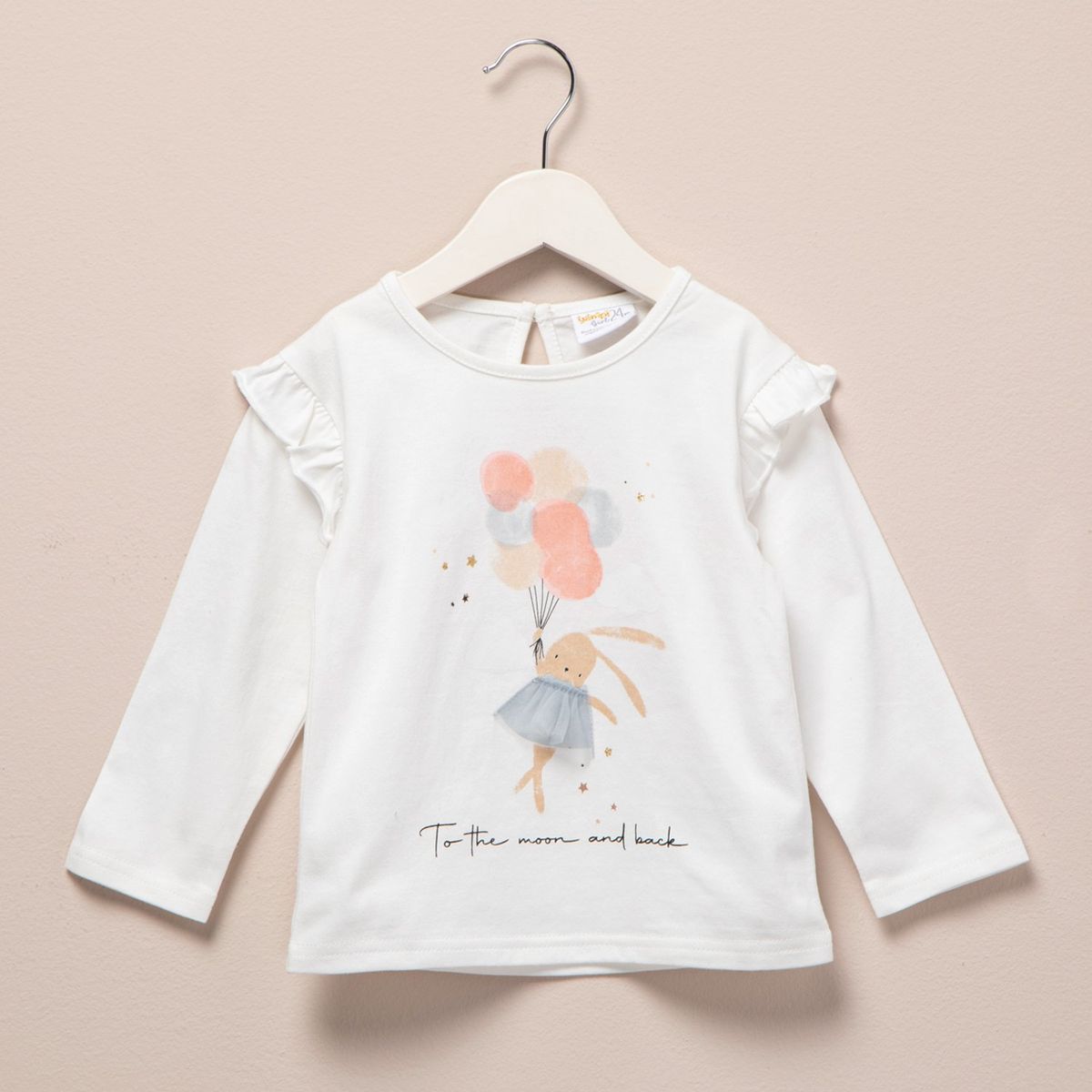 YAMP - Polo Manga Larga Algodón Bebé Niña Yamp Estampada