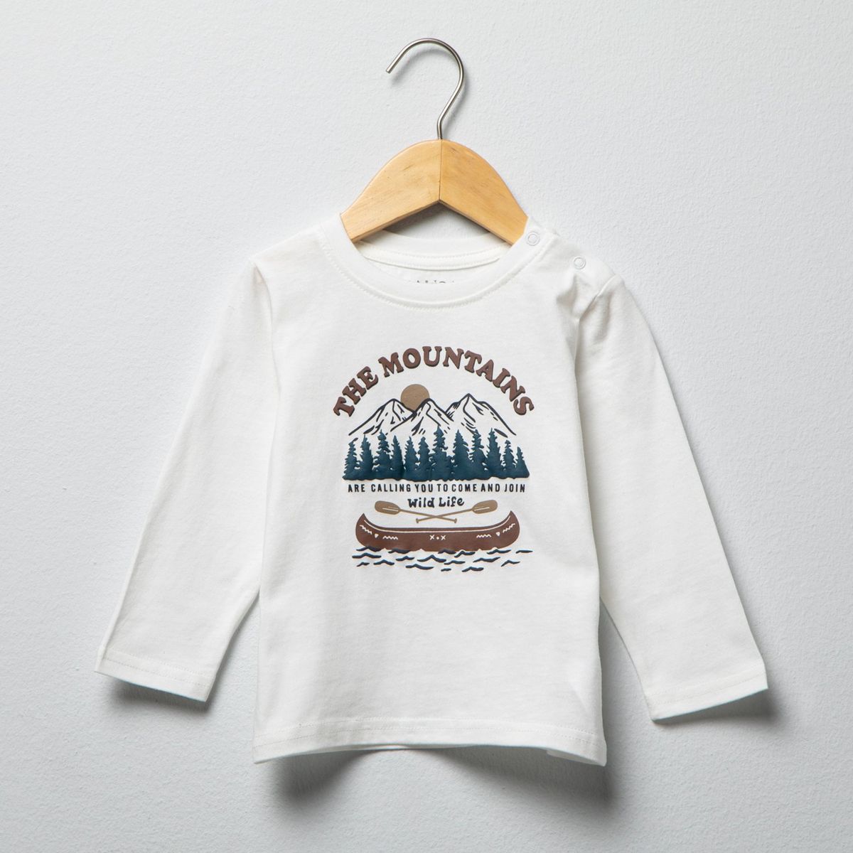 YAMP - Polo Yamp Manga Larga Estampada Bebé Niño Algodón