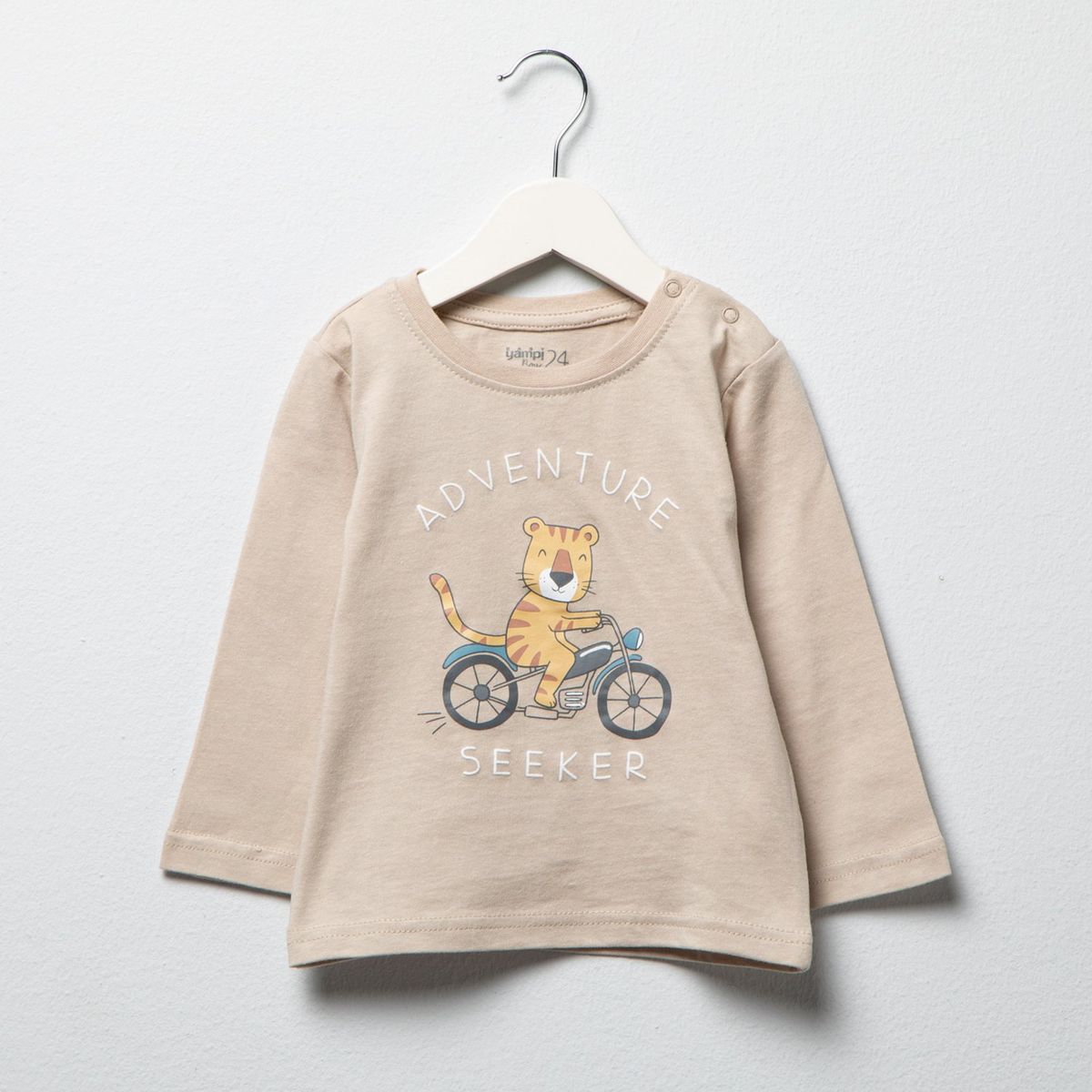 YAMP - Polo Yamp Manga Larga Estampada Bebé Niño Algodón