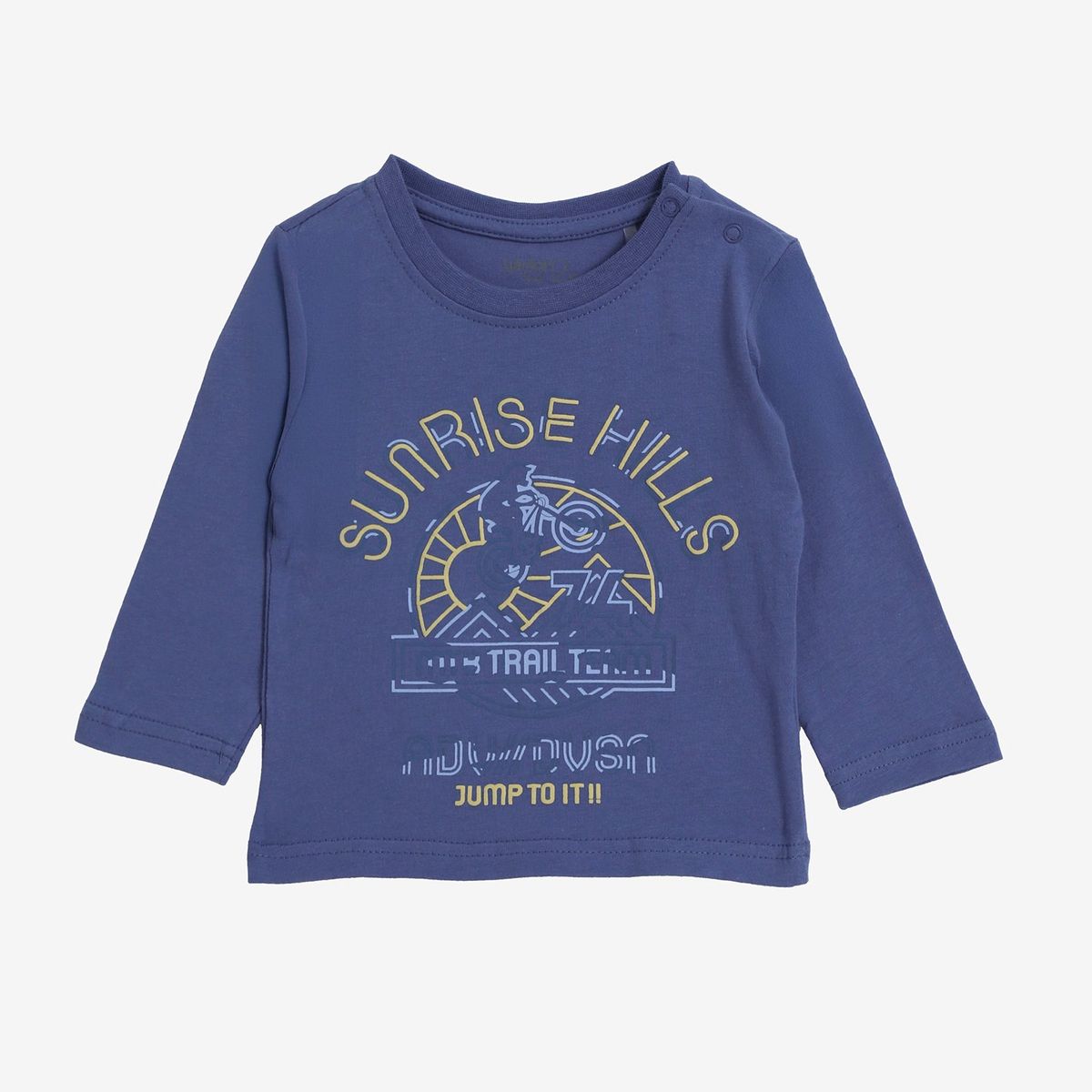 YAMP - Polo Yamp Manga Larga Estampada Bebé Niño Algodón