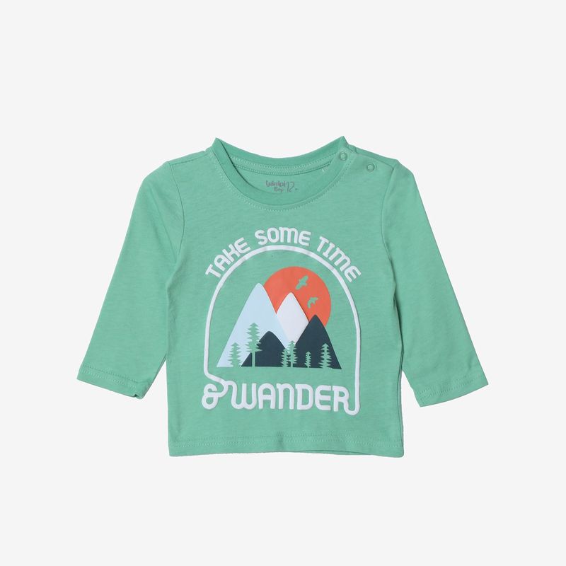 YAMP - Polo Yamp Manga Larga Estampada Bebé Niño Algodón