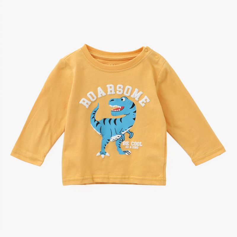 YAMP - Polo Yamp Manga Larga Estampada Bebé Niño Algodón