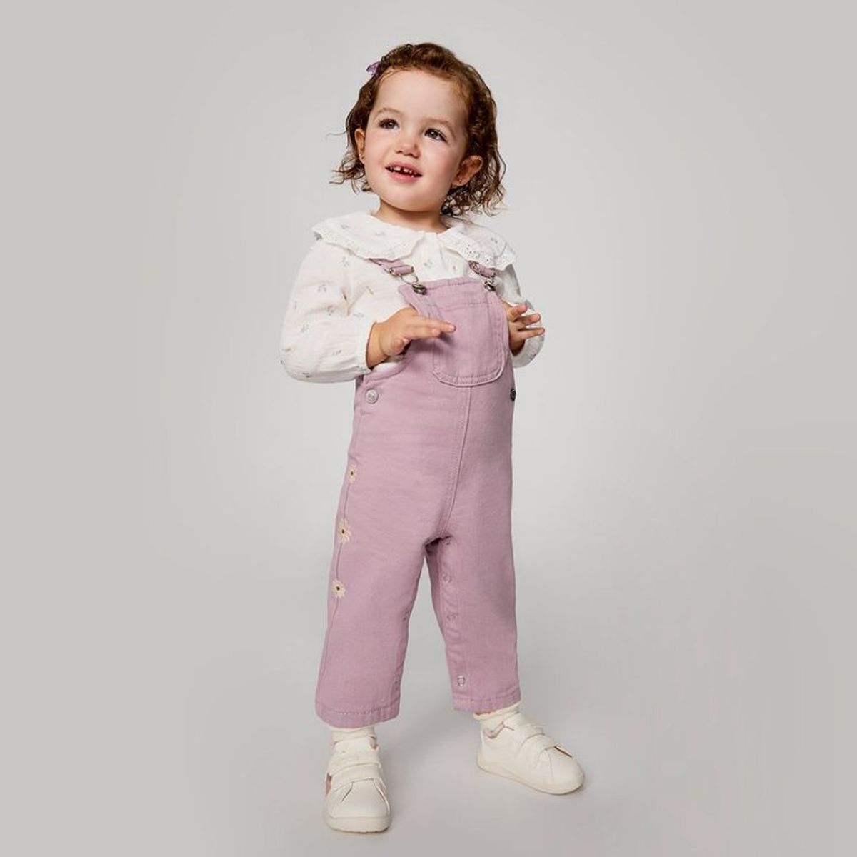 YAMP - Overol Yamp Casual Algodón Bebé Niña Diseño Floral