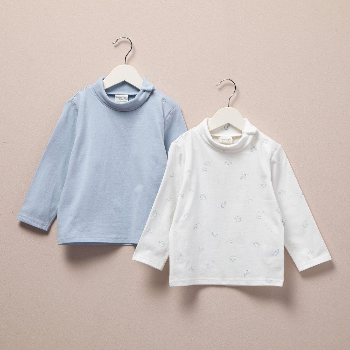 YAMP - Pack 2 Buzos Cafarena Yamp Manga Larga Algodón Estampado Bebé Niño