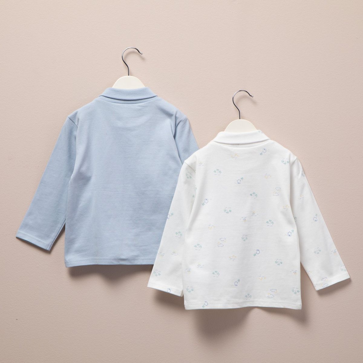 YAMP - Pack 2 Buzos Cafarena Yamp Manga Larga Algodón Estampado Bebé Niño